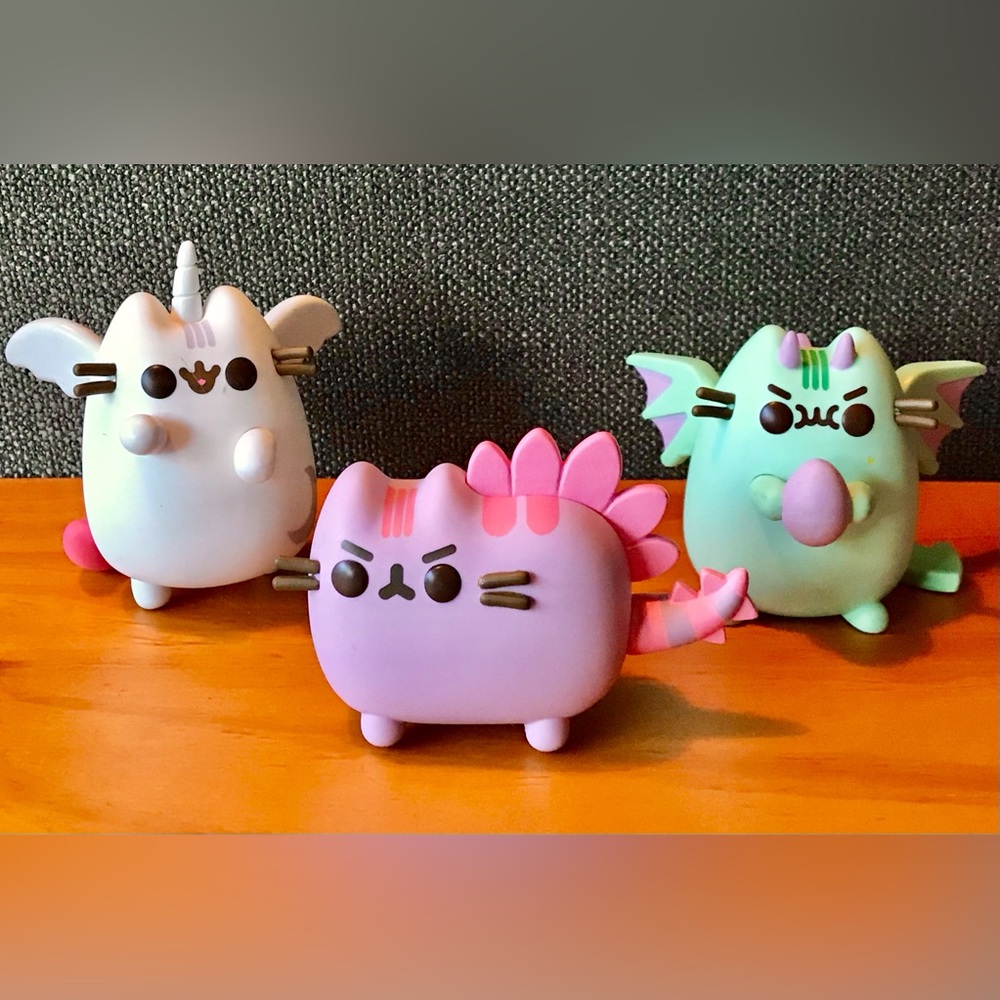 2018 FUNKO POP Pusheen Cat Dragon Dinosaur Unicorn Loose Vinyl Figures No Box - Picture 2 of 16
